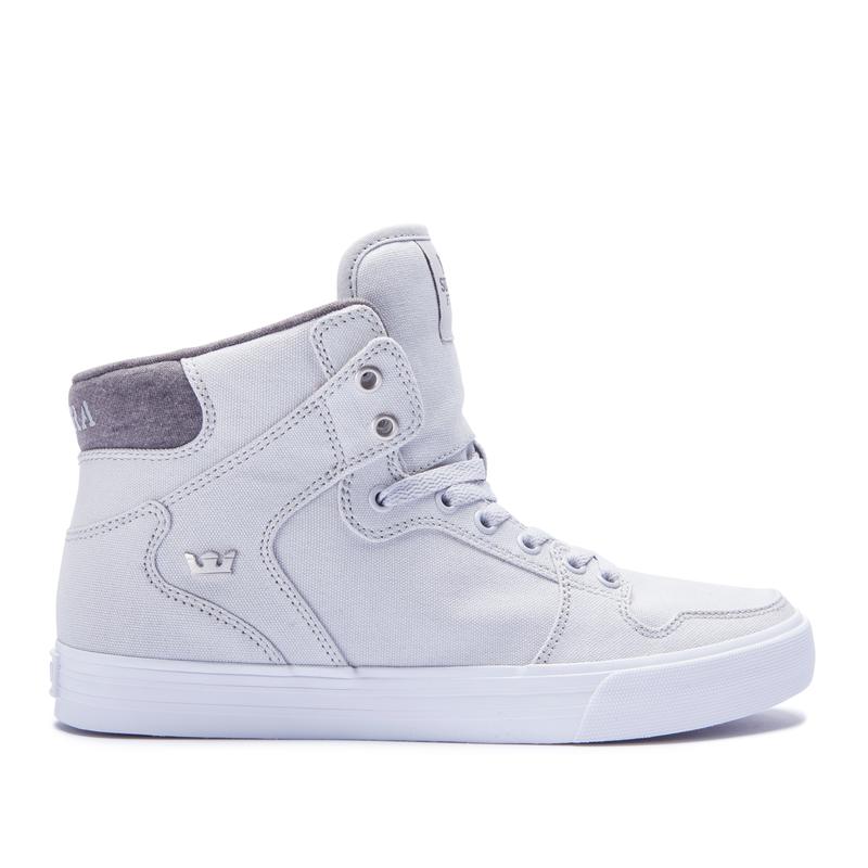 Supra VAIDER Sneaker High Damen HellGrau Bestellen AUHMQ2630